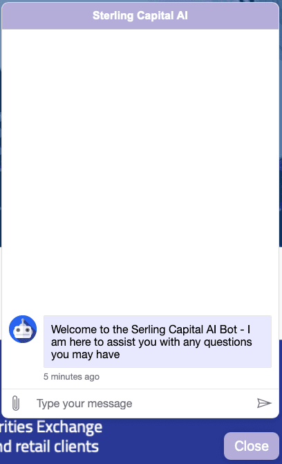AI chatbot interface